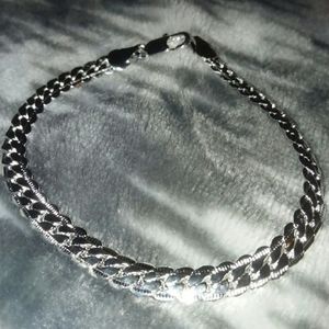 Sterling silver 8mm Cuban link bracelet